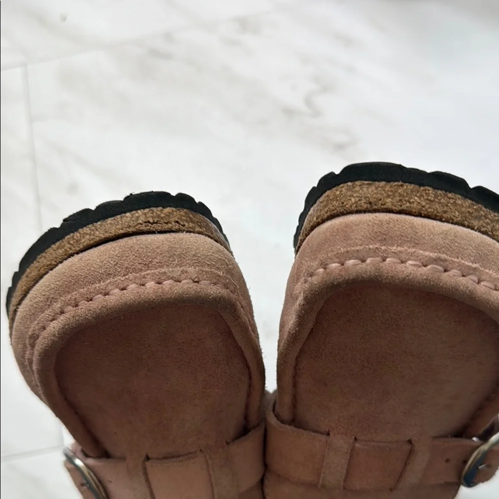 Birkenstock Blush Suede Loafers - Picture 2 of 4
